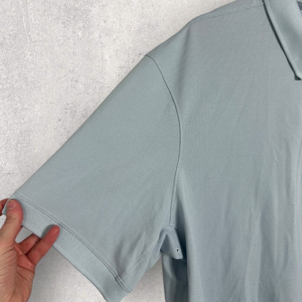 NWT Lululemon Tech‎ Pique Polo Short Sleeve Shirt Mens Size XXL Blue M3BCSS NEW - Picture 10 of 15